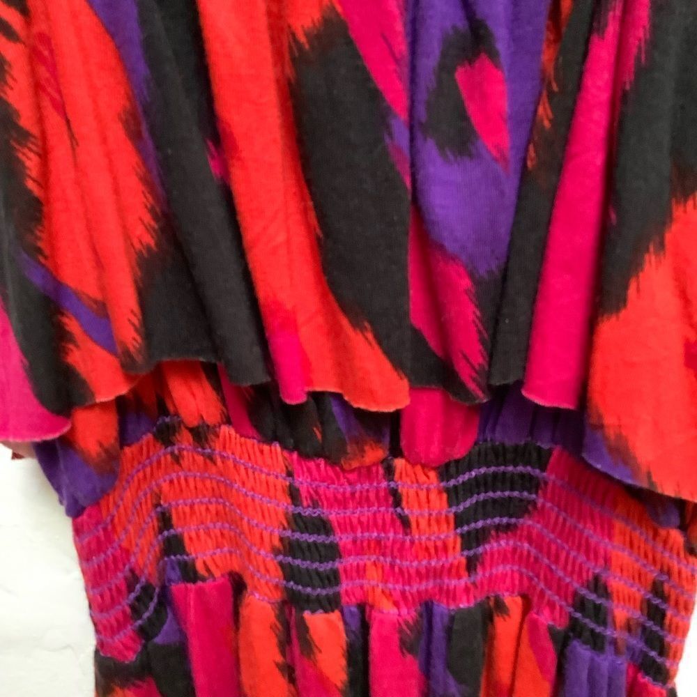 T-BAGS PRINT DRESS NWOT 7/8 - Picture 3 of 8